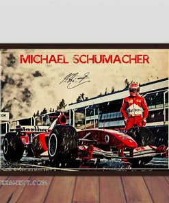 Michael schumacher formula 1 original poster