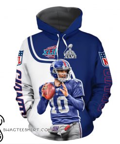 NFL eli manning new york giants 3d hoodie
