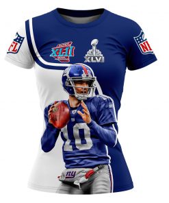 NFL eli manning new york giants 3d ladies tshirt