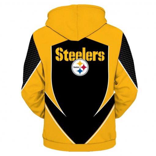 NFL pittsburgh steelers all over print hoodie - back