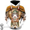 Native american 3d over printed hoodie
