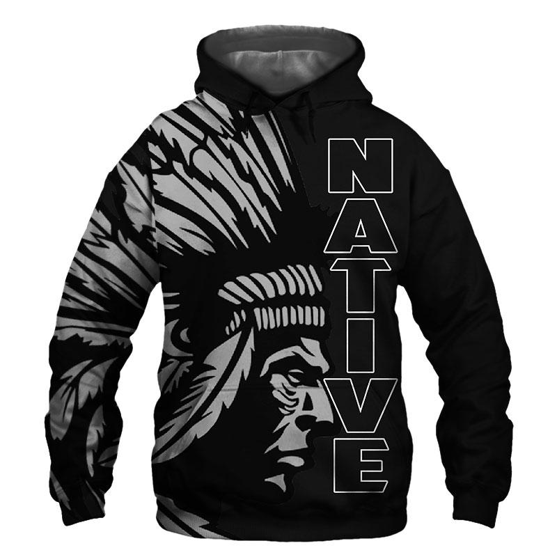 Native american all over print hoodie - original