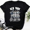 New york yankees dressed to kill kiss rock band shirt