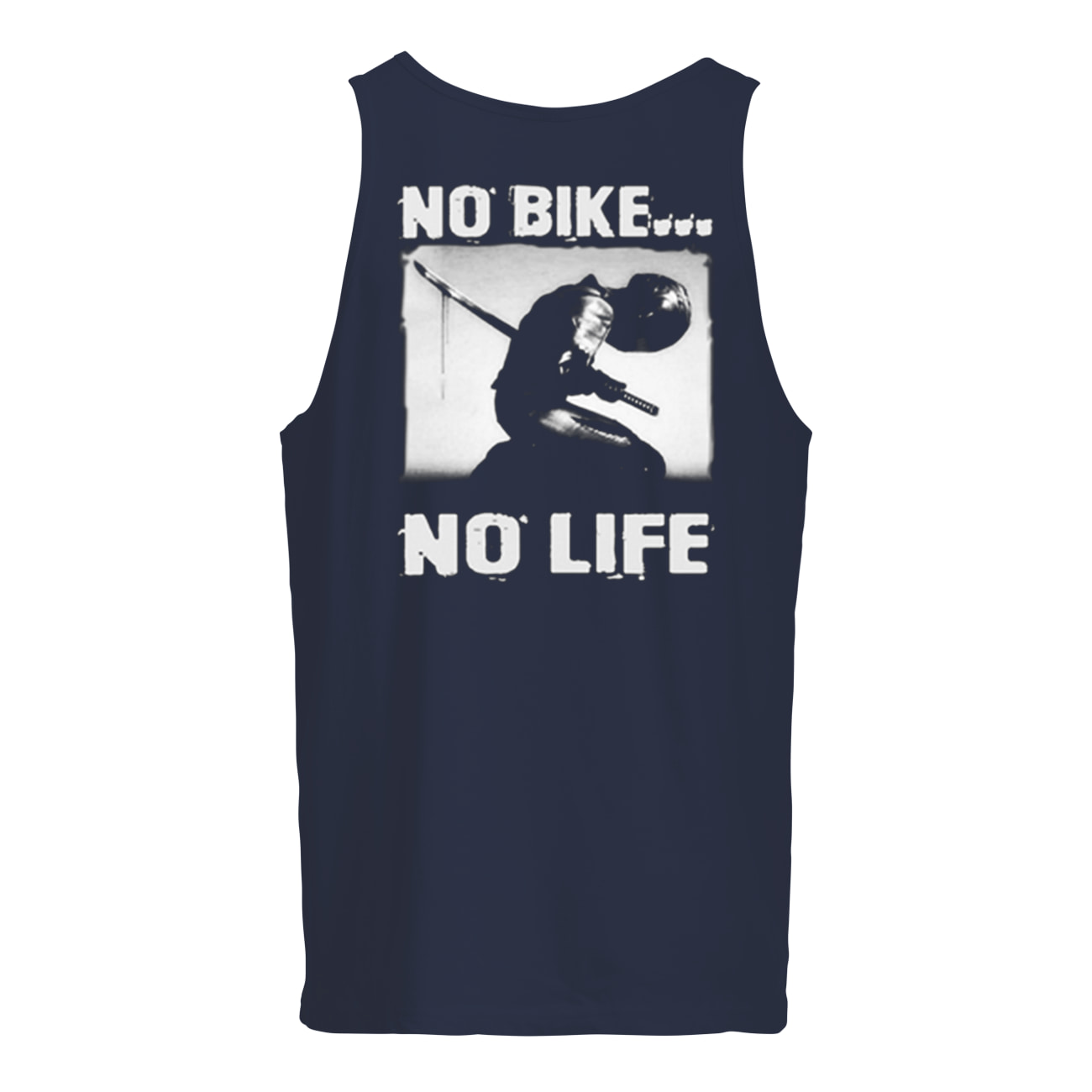 No bike no life motorcycle tank top