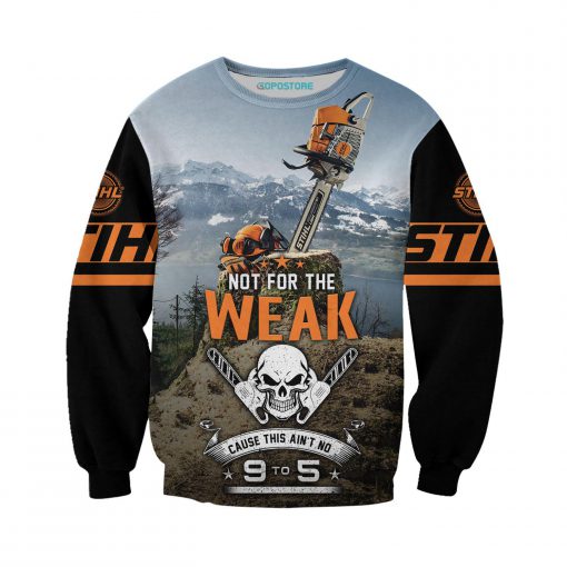 Not for the weak cause this ain't no chainsaw art 3d all over printed long-sleeved shirt