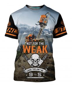 Not for the weak cause this ain't no chainsaw art 3d all over printed tshirt