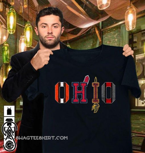 Ohio teams cleveland browns indians cavaliers ohio state shirt