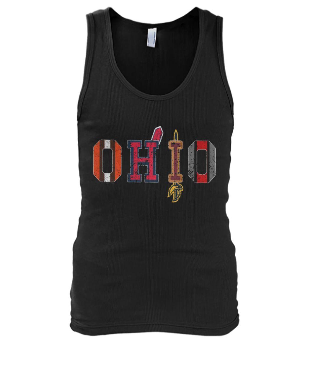 Ohio teams cleveland browns indians cavaliers ohio state tank top