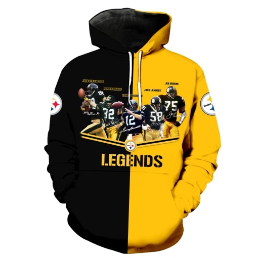Pittsburgh steelers legends all over print hoodie - original