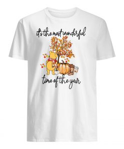 Pooh pumpkin it's the most wonderful time of the year mens shirt