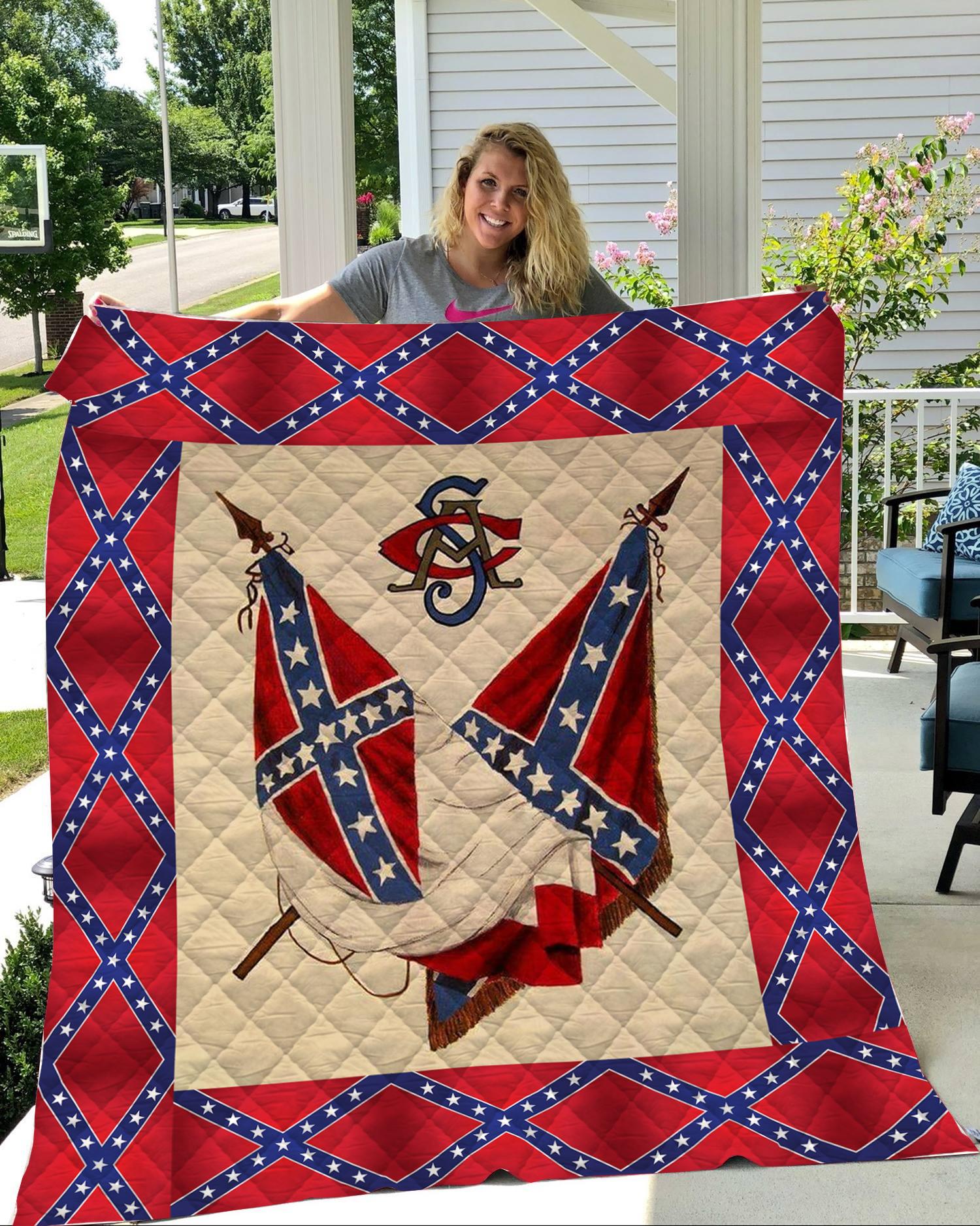 Redneck confederate flag 3d blanket - original