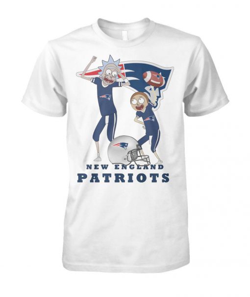 Rick and morty new england patriots unisex cotton tee