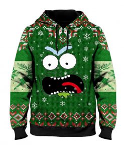 Rick face ugly christmas all over print hoodie - original