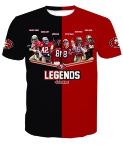 San francisco 49ers legends all over print tshirt