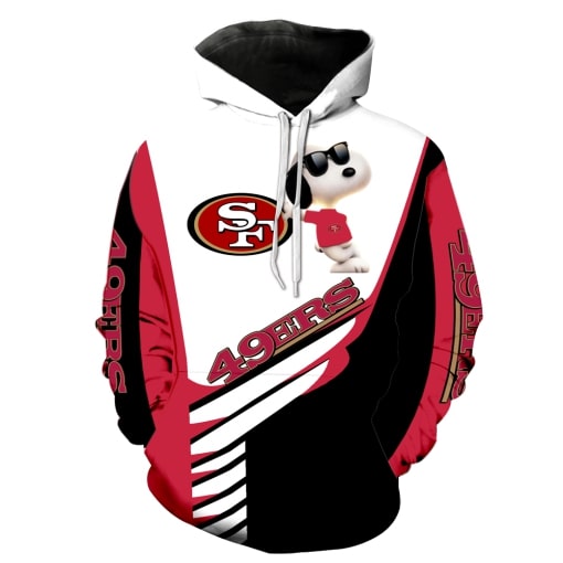 San francisco 49ers snoopy 3d hoodie - original