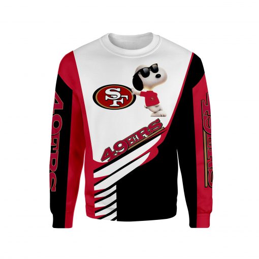 San francisco 49ers snoopy 3d sweatshirt