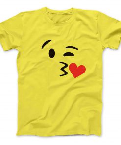Smiley faces wink heart emoji - size l