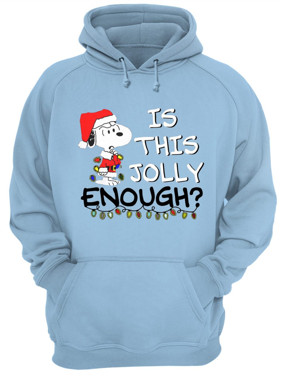 Snoopy is this jolly enough christmas hoodie