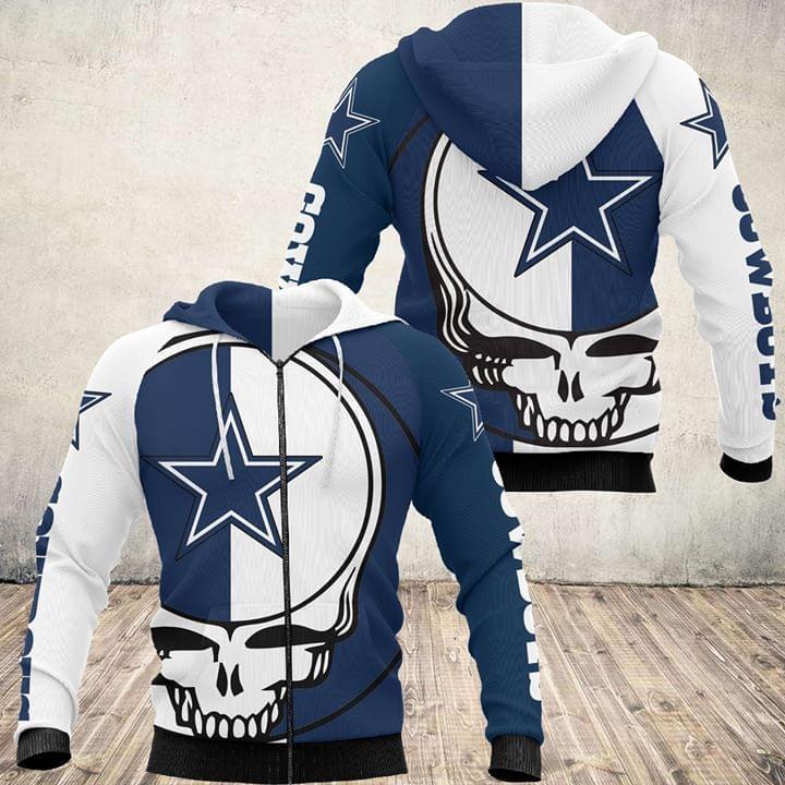 Steal your face grateful dead dallas cowboys all over print hoodie 1