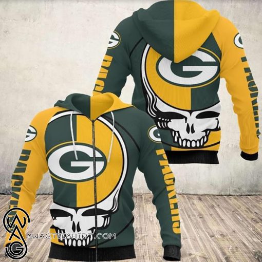 Steal your face grateful dead green bay packers all over print hoodie