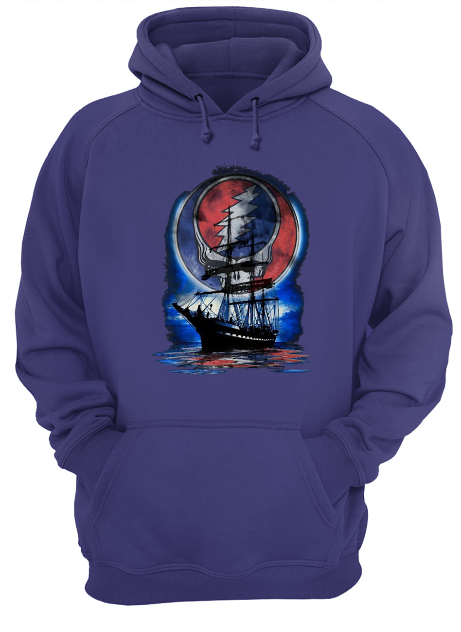 Steal your face moon boat live beyond limits quote relaxing hoodie