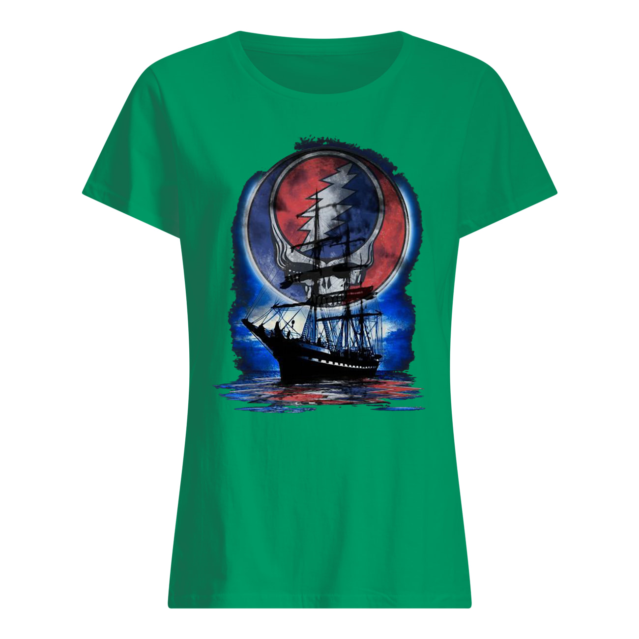 Steal your face moon boat live beyond limits quote relaxing womens shirt