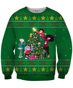 Steven universe the movie christmas 3d ugly sweater - green