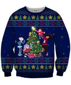 Steven universe the movie christmas 3d ugly sweater - navy