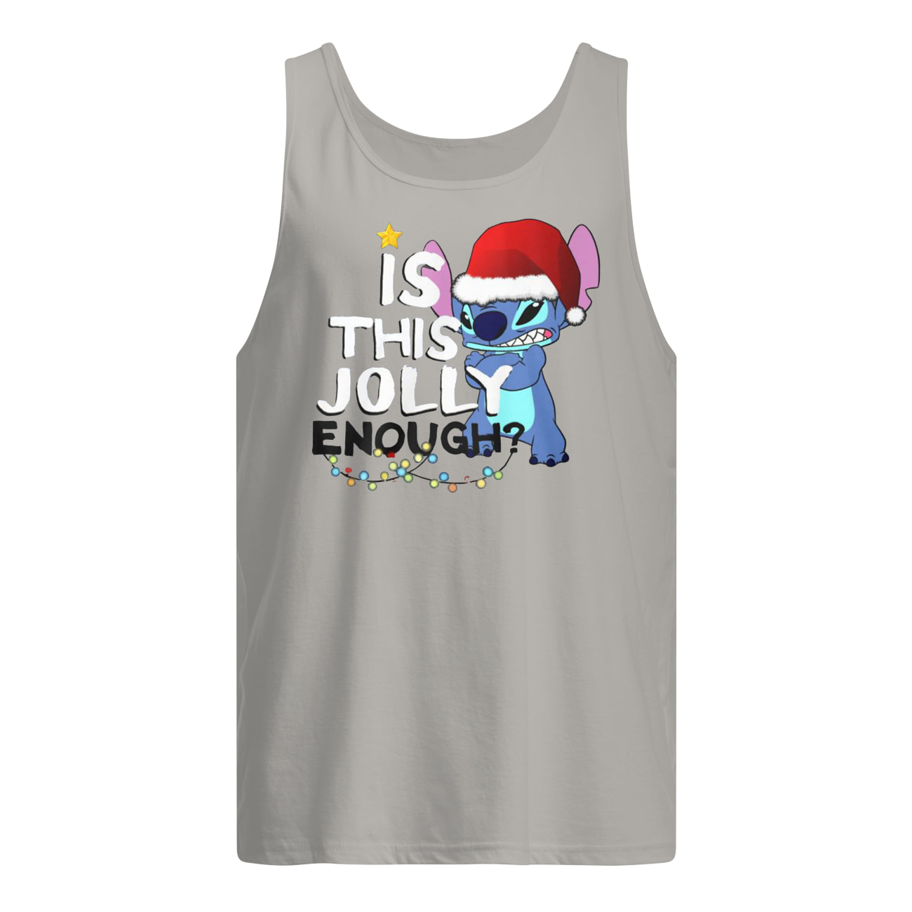 Stitch is this jolly enough christmas tank top