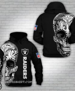 Sugal skull oakland raiders 3d hoodie