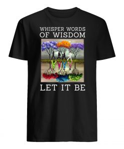The beatle painting tree whisper words of wisdom let it be mens shirt