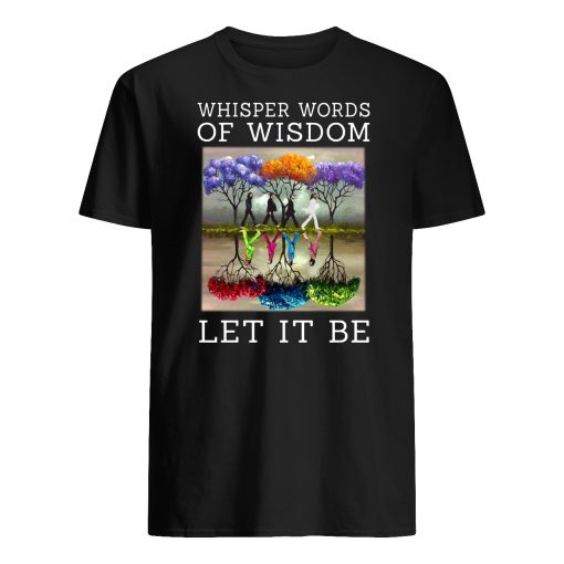 The beatle painting tree whisper words of wisdom let it be mens shirt