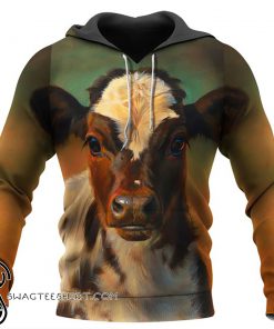 The beautiful cow all over print hoodie