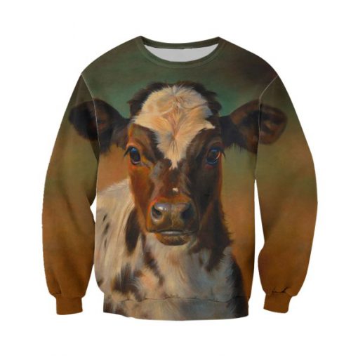 The beautiful cow all over print sweatshirt