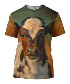The beautiful cow all over print tshirt