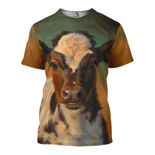 The beautiful cow all over print tshirt