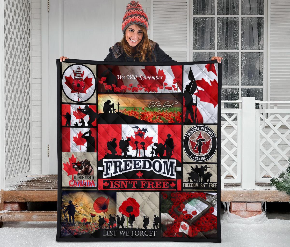 The canadian veterans freedom isn't free quilt 2