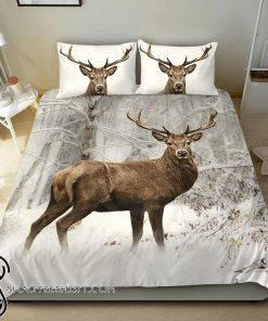 The deer snow bedding set