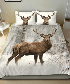 The deer snow bedding set - king