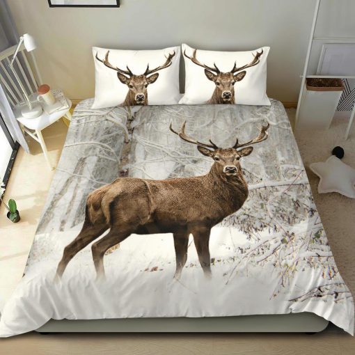 The deer snow bedding set - king