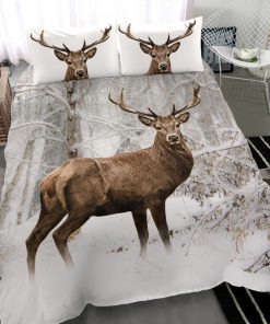 The deer snow bedding set - queen