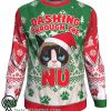 The grumpy cat dashing through the no all over print sweater