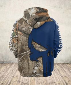 The punisher dallas cowboys all over print hoodie - back