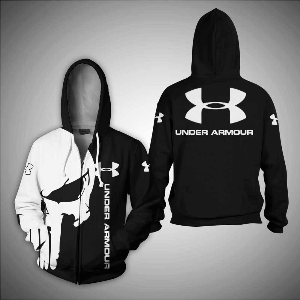 The punisher under armour 3d zip hoodie - 1