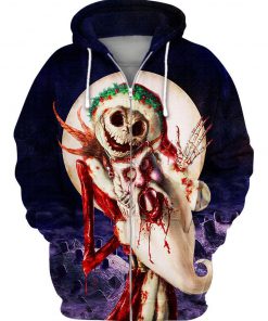 The stuff of nightmares jack skellington 3d zip hoodie
