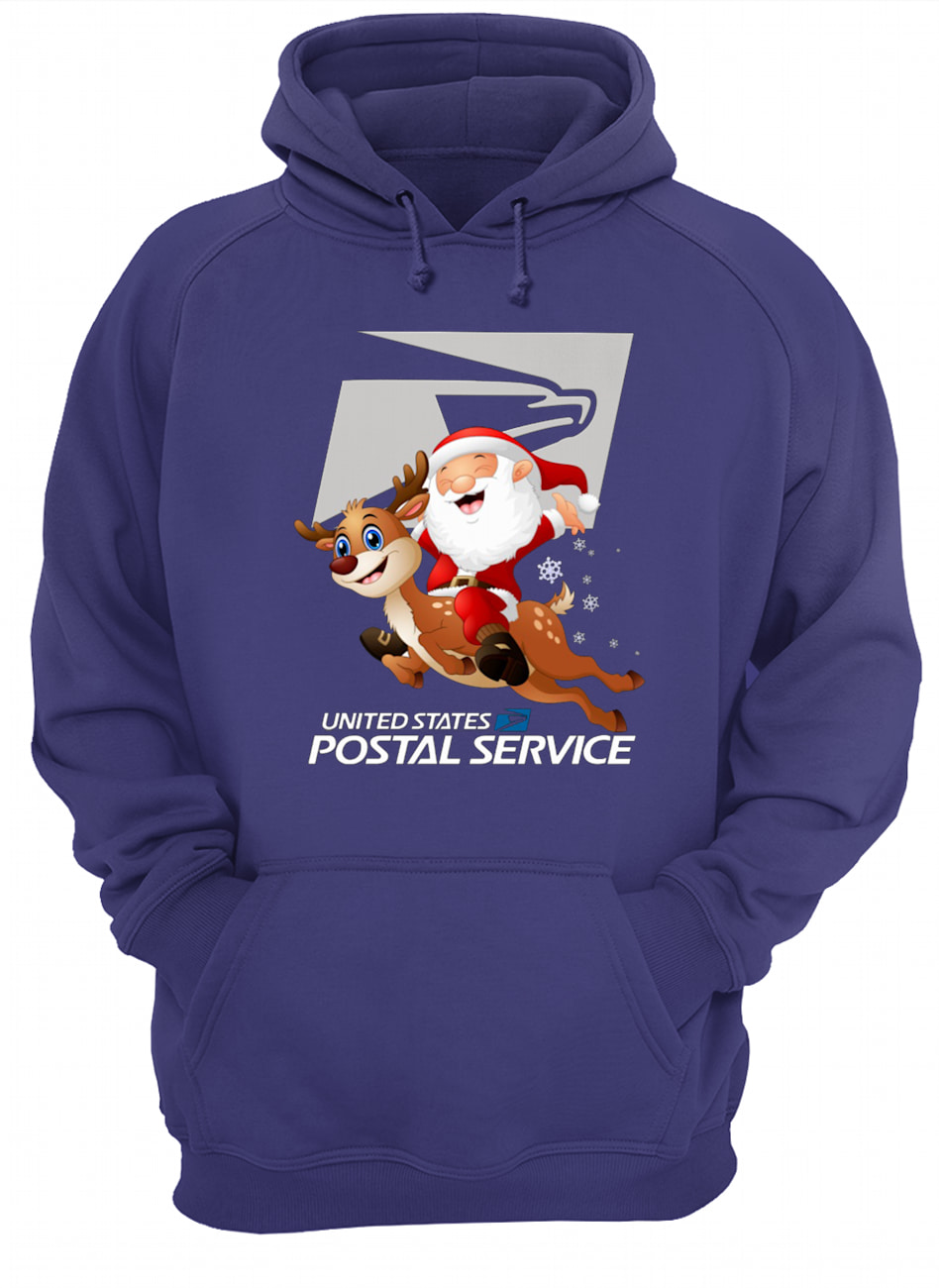 United states postal service santa claus dabbing christmas hoodie