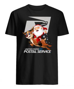 United states postal service santa claus dabbing christmas mens shirt