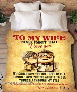 Up movie to my wife never forget that I love you blanket