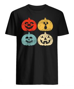 Vintage pumpkin halloween mens shirt