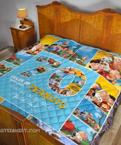 70 years of peanuts charles m schulz quilt